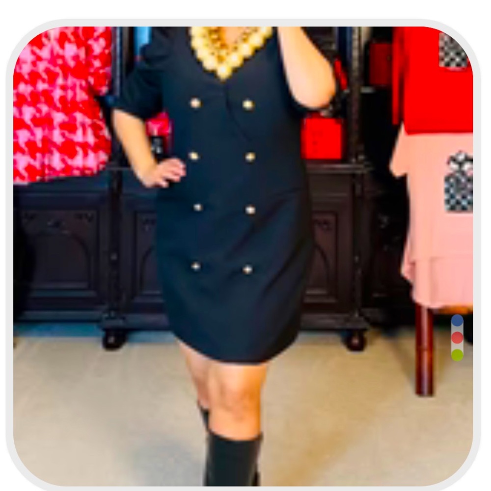 Your Little Black Dress. Brand New LBD with Gold Buttons. Size 14-16.